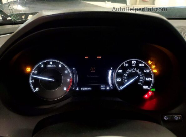 5J8TC2H38LL000394 2020 ACURA RDX Blue Вид щитка приладів