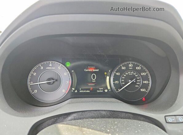 5J8TC2H45SL034221 2025 ACURA RDX White Vista del cuadro de instrumentos