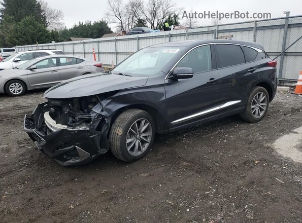5J8TC2H50KL031817 2019 ACURA RDX Charcoal Vista tres cuartos delantera izquierda