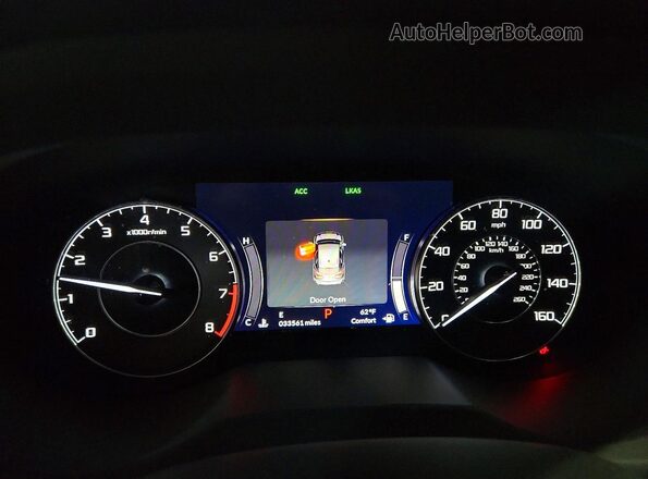 5J8TC2H51ML008131 2021 ACURA RDX Black Widok zestawu wskaźników
