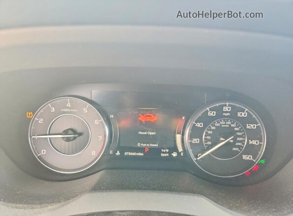 5J8TC2H56LL007698 2020 ACURA RDX White Widok zestawu wskaźników