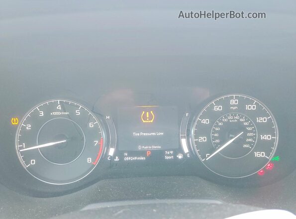 5J8TC2H56ML040198 2021 ACURA RDX Серый Вид щитка приборов