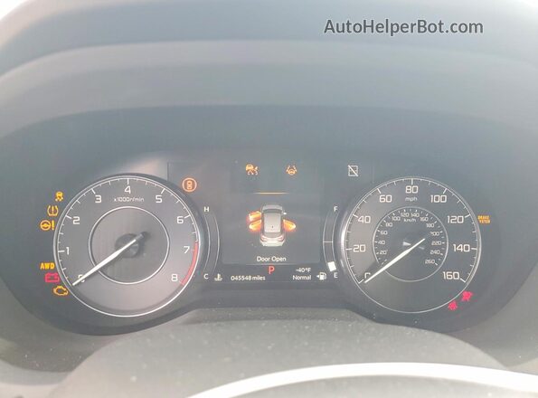 5J8TC2H56NL018087 2022 ACURA RDX Gray Vista del cuadro de instrumentos