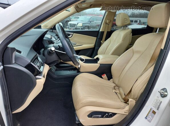 5J8TC2H5XKL034871 2019 ACURA RDX White Widok wnętrza z przodu