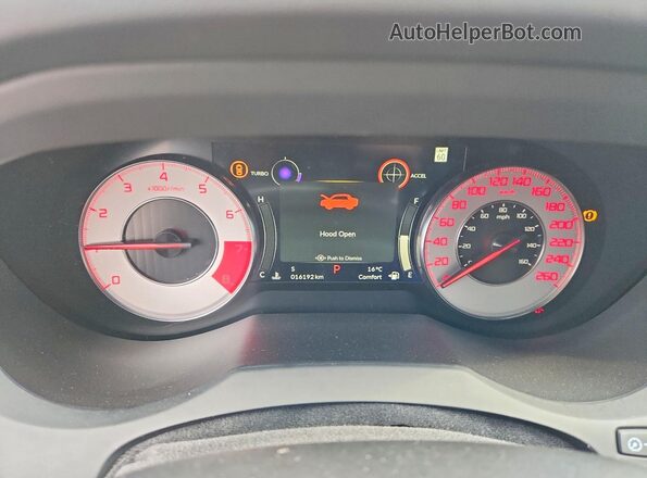 5J8TC2H68SL801643 2025 ACURA RDX Черный Вид щитка приборов
