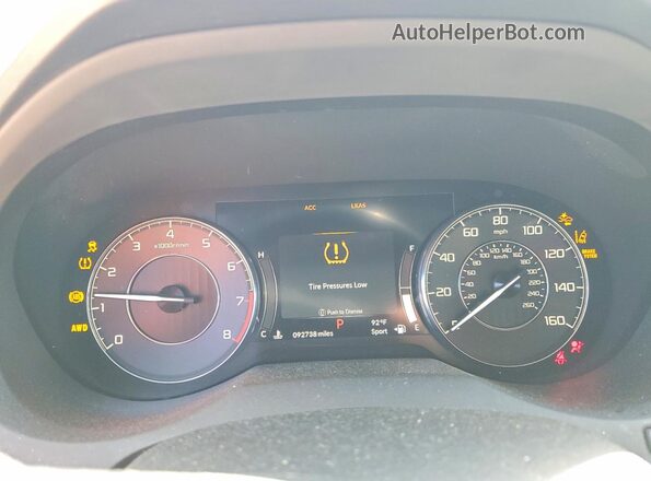 5J8TC2H79ML018178 2021 ACURA RDX Gray Instrument cluster view
