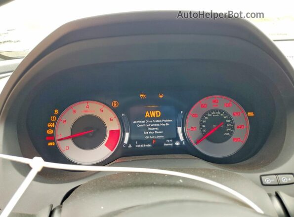 5J8TC2H82PL007357 2023 ACURA RDX Black Widok zestawu wskaźników