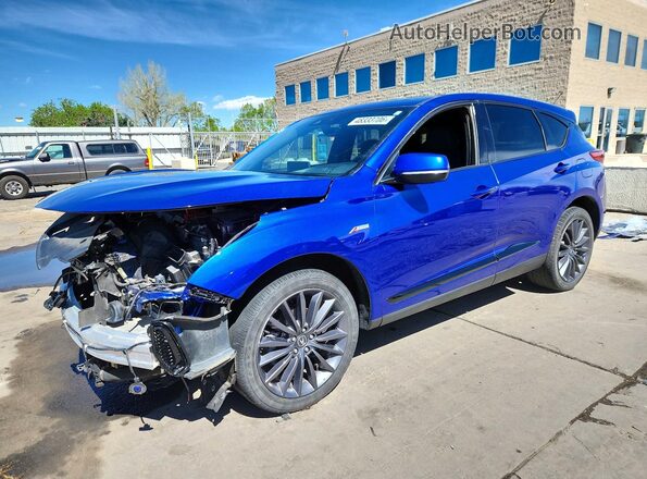 5J8TC2H84PL003519 2023 ACURA RDX Blue Vista tres cuartos delantera izquierda