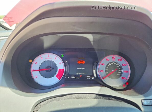 5J8TC2H89NL015498 2022 ACURA RDX Красный Вид щитка приборов