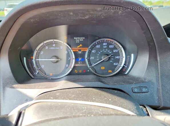 5J8YD3H3XLL011034 2020 ACURA MDX Черный Вид щитка приборов