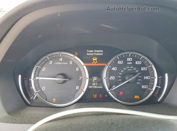 5J8YD4H33LL028070 2020 ACURA MDX Серый Вид щитка приборов