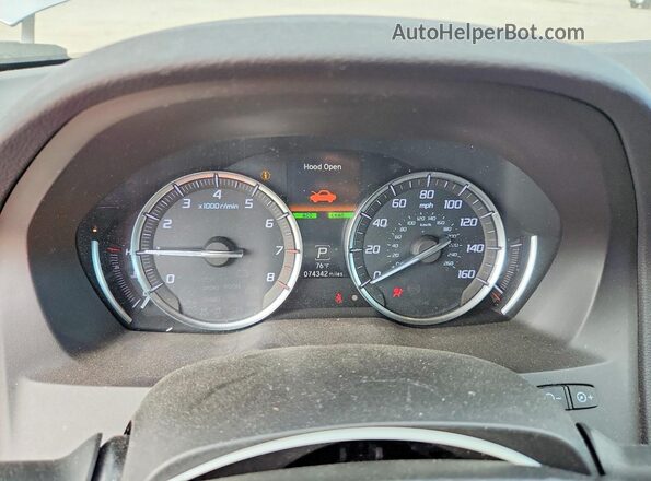 5J8YD4H54LL034459 2020 ACURA MDX Серебряный Вид щитка приборов