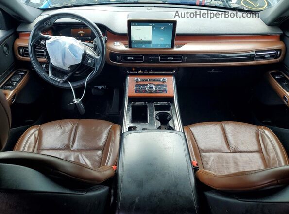 5LM5J7WC5LGL35160 2020 LINCOLN AVIATOR Black Dashboard view