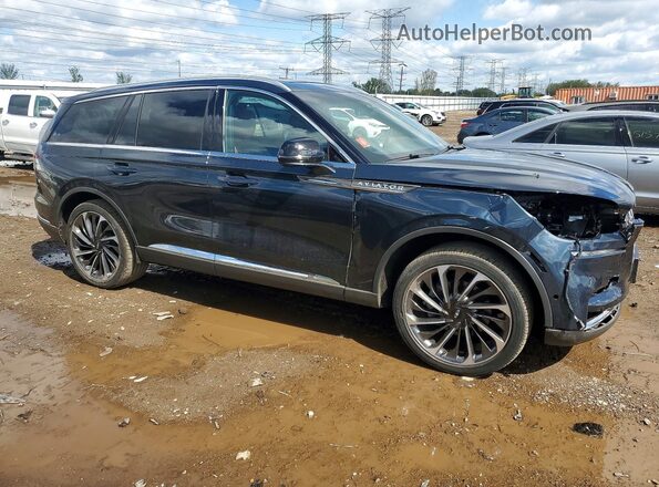 5LM5J7XC1PGL06503 2023 LINCOLN AVIATOR Синий Передняя правая четверть