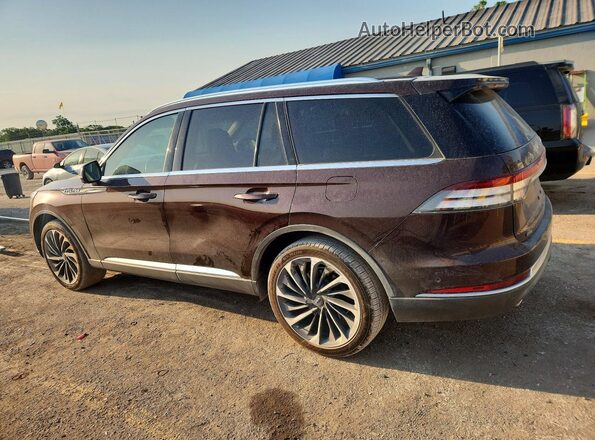 5LM5J7XC2LGL04267 2020 LINCOLN AVIATOR Коричневый Задняя левая четверть