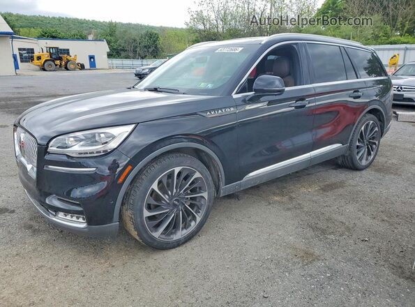 5LM5J7XC3LGL08747 2020 LINCOLN AVIATOR Черный Передняя левая четверть