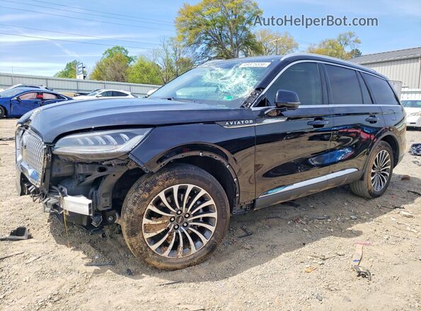 5LM5J7XC4MGL18477 2021 LINCOLN AVIATOR Black Przód lewy