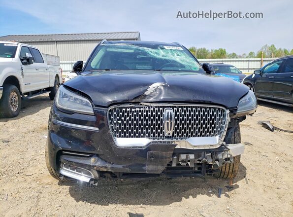 5LM5J7XC4MGL18477 2021 LINCOLN AVIATOR Black Widok z przodu