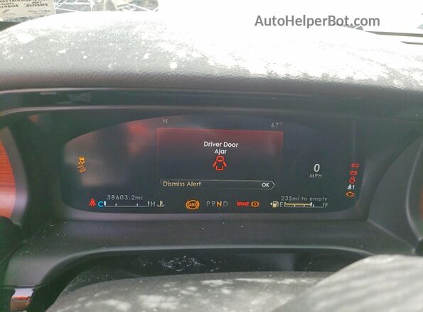5LM5J7XC4MGL18477 2021 LINCOLN AVIATOR Black Widok zestawu wskaźników