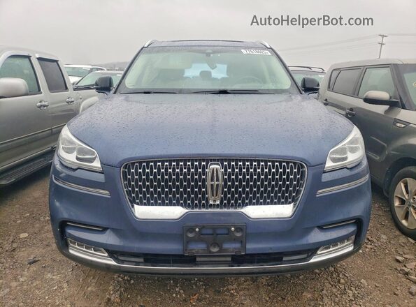 5LM5J7XC7MGL13497 2021 LINCOLN AVIATOR Синий Вид спереди