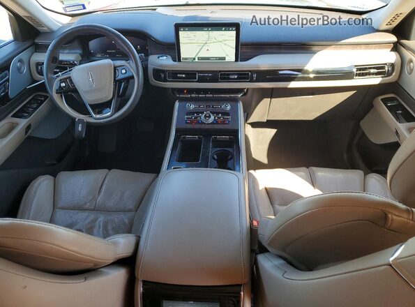 5LM5J7XC7MGL13497 2021 LINCOLN AVIATOR Синий Вид панели приборов