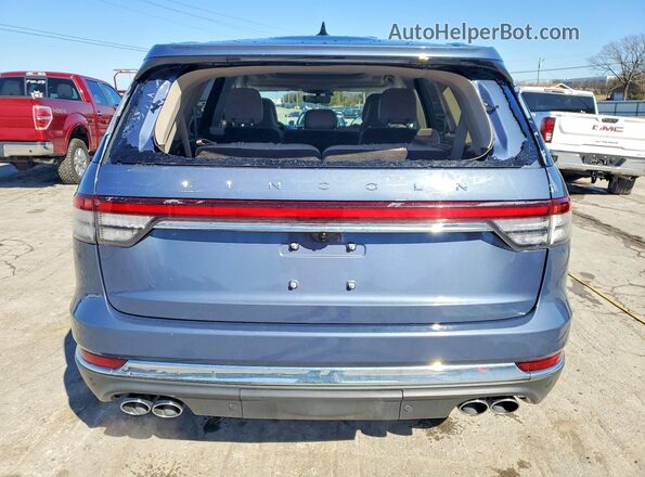 5LM5J7XC7MGL13497 2021 LINCOLN AVIATOR Синий Вид сзади