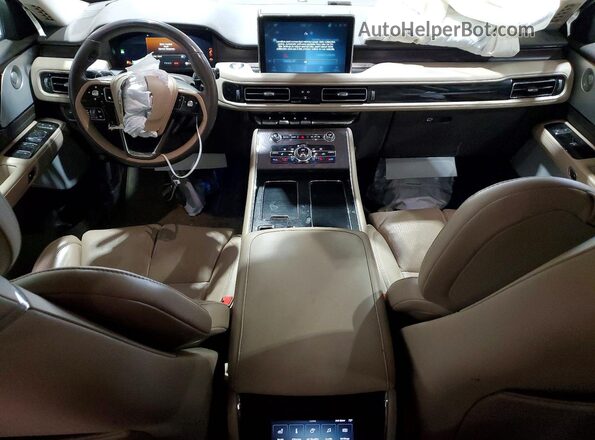 5LM5J7XC7MGL14102 2021 LINCOLN AVIATOR Желто-коричневый Вид панели приборов
