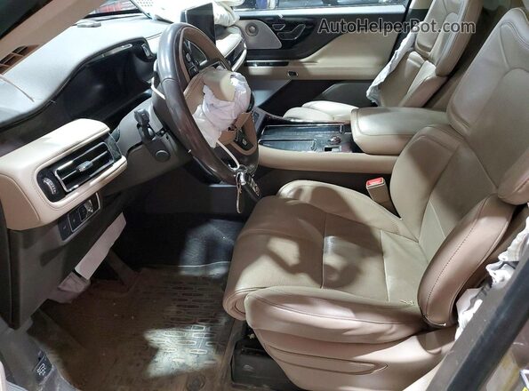 5LM5J7XC7MGL14102 2021 LINCOLN AVIATOR Желто-коричневый Вид салона спереди
