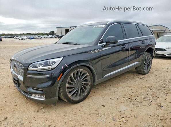5LM5J7XC8LGL35734 2020 LINCOLN AVIATOR Черный Передняя левая четверть