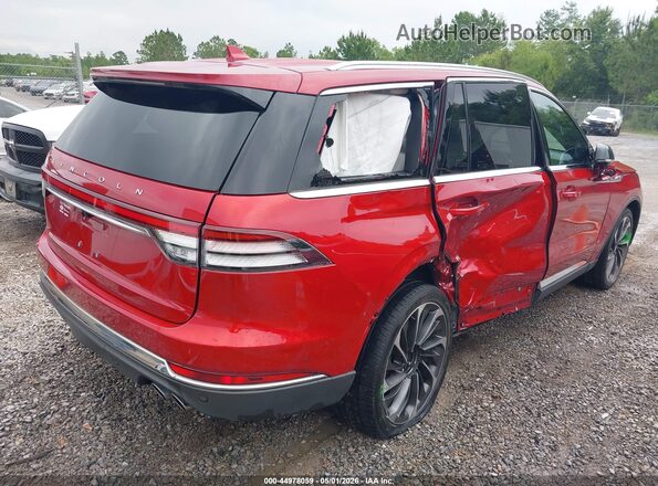5LM5J7XC9LGL24886 2020 LINCOLN AVIATOR Красный Задняя правая четверть