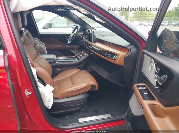 5LM5J7XC9LGL24886 2020 LINCOLN AVIATOR Красный Вид салона спереди
