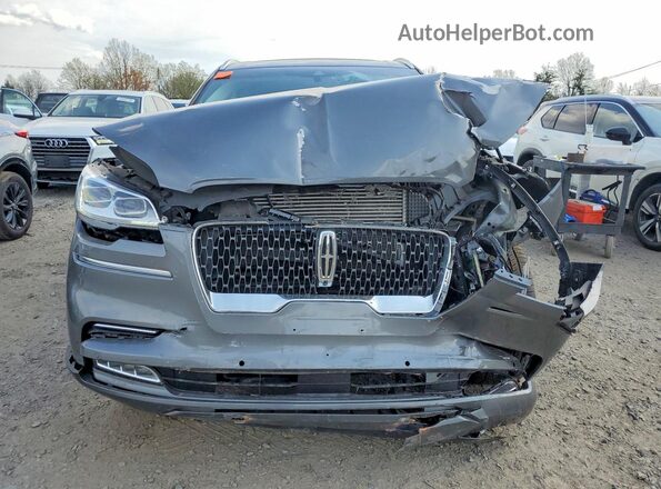 5LM5J7XC9MGL00508 2021 LINCOLN AVIATOR Gray Widok z przodu