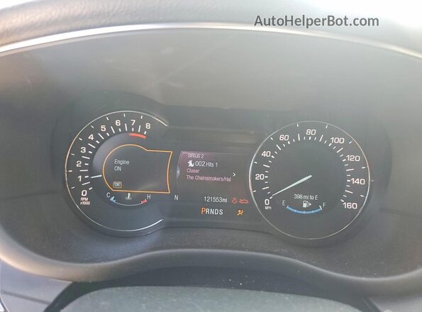 5LMCJ1C95GUJ27803 2016 LINCOLN MKC Бежевый Вид щитка приборов