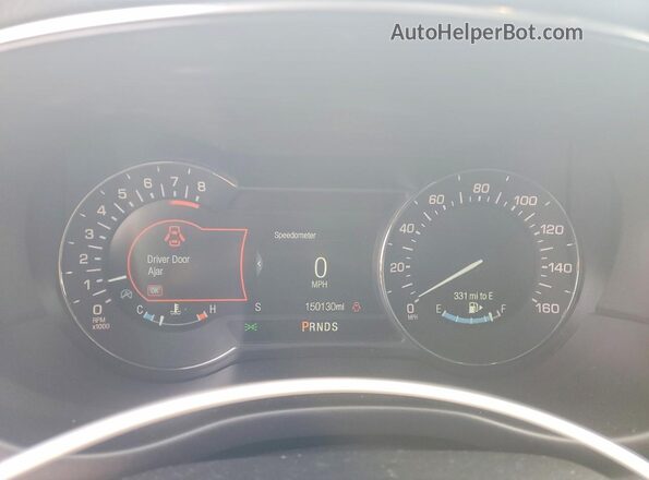 5LMCJ1C96JUL29511 2018 LINCOLN MKC Синий Вид щитка приборов