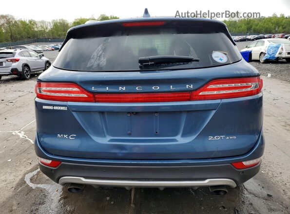 5LMCJ1D91JUL11836 2018 LINCOLN MKC Синий Вид сзади