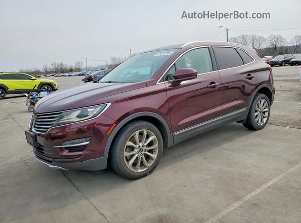 5LMCJ2C91GUJ11121 2016 LINCOLN MKC Maroon Առջևի ձախ երեք քառորդ տեսարան