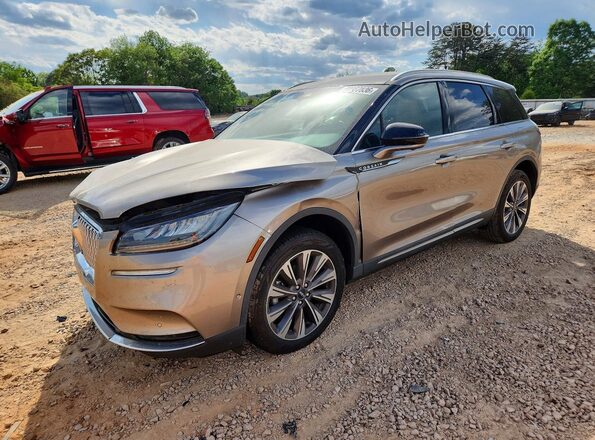5LMCJ2C95MUL23516 2021 LINCOLN CORSAIR Желто-коричневый Передняя левая четверть