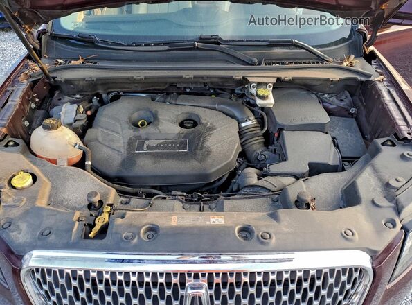5LMCJ2D90KUL20549 2019 LINCOLN MKC Red Widok komory silnika