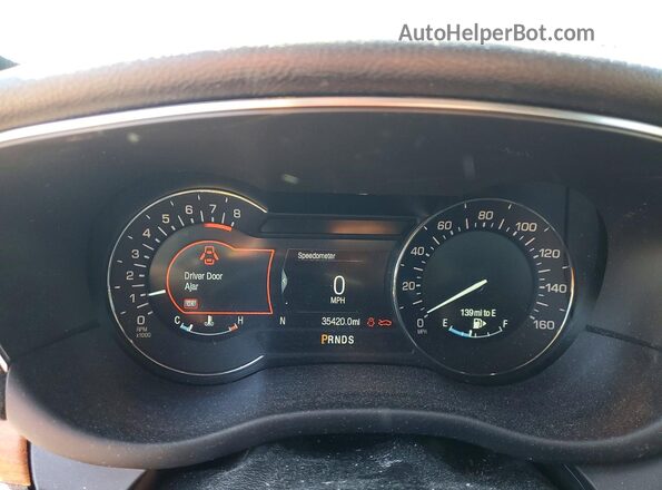 5LMCJ2D97HUL16958 2017 LINCOLN MKC Коричневый Вид щитка приборов