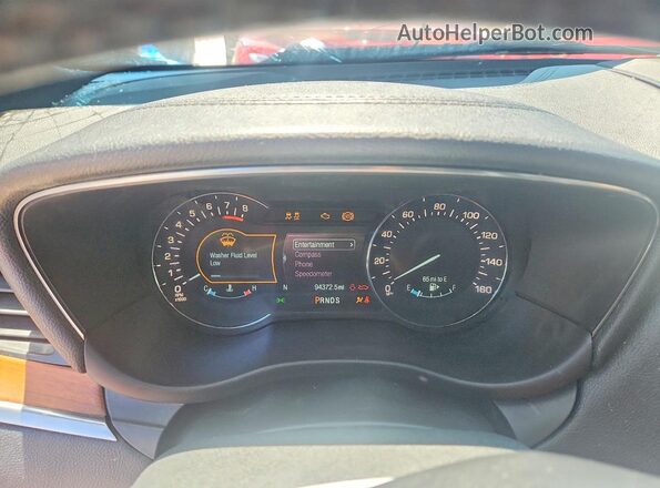 5LMCJ2D98HUL45322 2017 LINCOLN MKC Charcoal Instrument cluster view