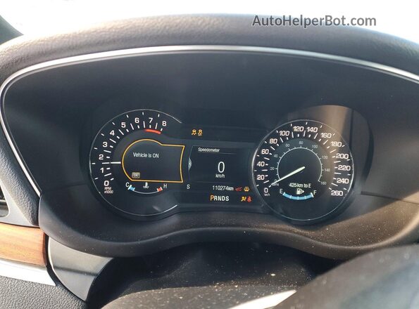 5LMCJ3D90HUL40069 2017 LINCOLN MKC Бордовый Вид щитка приборов