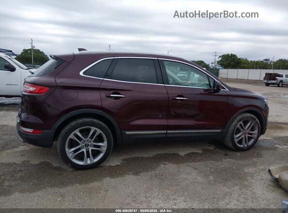 5LMCJ3D90KUL25675 2019 LINCOLN MKC Бордовый Вид задней части салона