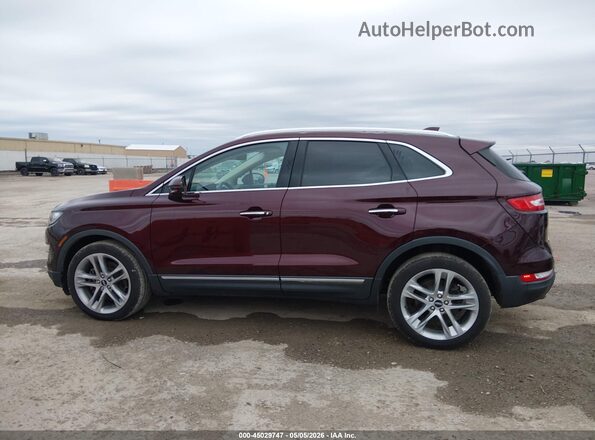 5LMCJ3D90KUL25675 2019 LINCOLN MKC Бордовый Панорамный вид салона 360°