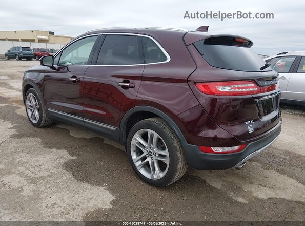 5LMCJ3D90KUL25675 2019 LINCOLN MKC Бордовый Задняя левая четверть
