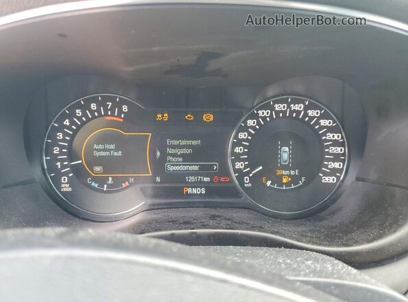 5LMCJ3D90KUL49412 2019 LINCOLN MKC Черный Вид щитка приборов