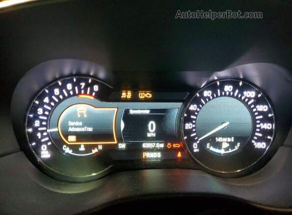 5LMCJ3D95KUL16499 2019 LINCOLN MKC Белый Вид щитка приборов