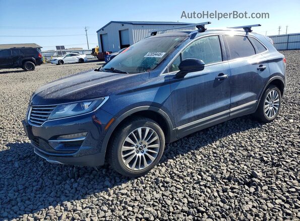 5LMCJ3D97HUL56009 2017 LINCOLN MKC Синий Передняя левая четверть