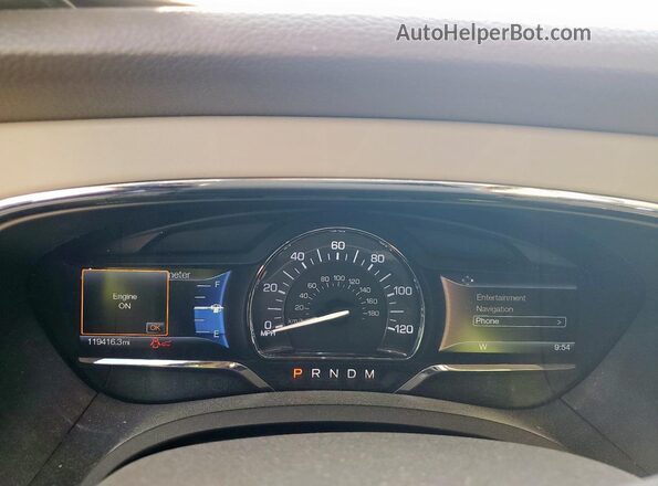 5LMJJ3HT5HEL09018 2017 LINCOLN NAVIGATOR Blue Instrument cluster view