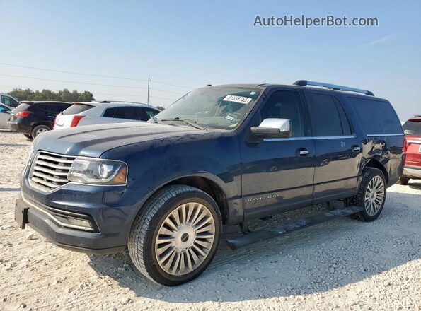 5LMJJ3HT5HEL09018 2017 LINCOLN NAVIGATOR Blue Front left