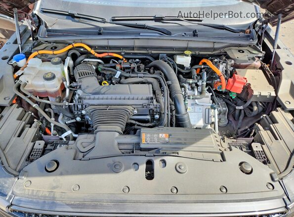 5LMPJ8J49SJ933588 2025 LINCOLN NAUTILUS Темно-бордовый Вид подкапотного пространства